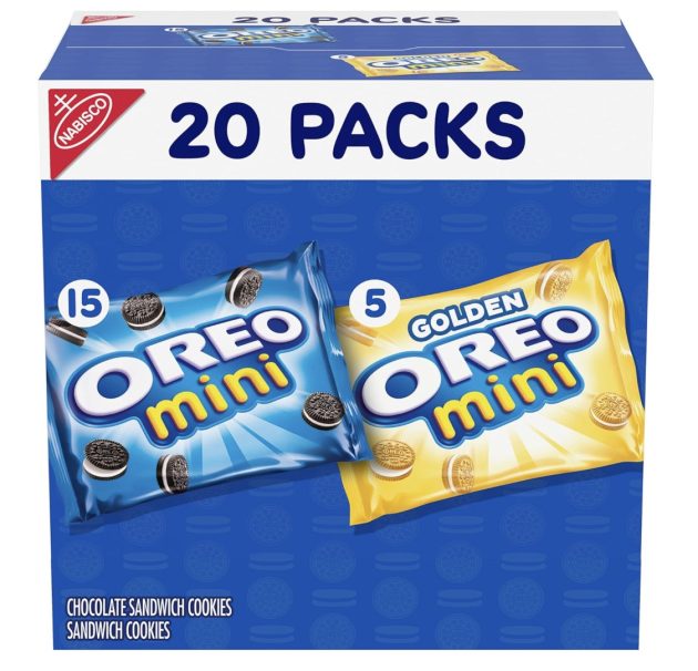 OREO Mini Mix Sandwich Cookies Variety Pack, 20 Snack Packs